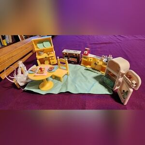 Calico Critters Doll House Furniture, Accessories